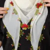 Gönen İğne Oyası (Eşarp Bandana Beyaz) resmi