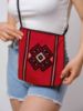 Picture of Ram Horn Pattern Twill Weawing Red Small Bag