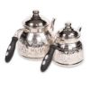 Picture of Gaziantep Copper Hand Carved Happyone Silver Color Teapot