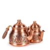 Picture of Gaziantep Copper Hand Carved Happyone Matte Red Teapot