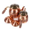 Picture of Gaziantep Copper Hand Carved Happyone Matte Red Teapot