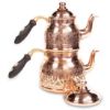 Picture of Gaziantep Copper Hand Carved Happyone Red Color  Teapot
