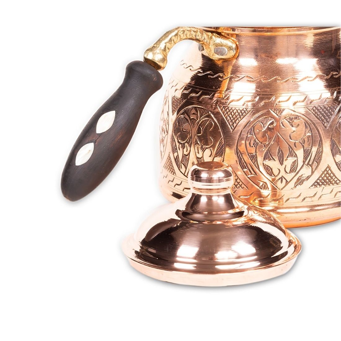 Picture of Gaziantep Copper Hand Carved Happyone Red Color  Teapot