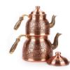 Picture of Gaziantep Copper Hand Carved Mini Teapot Red