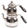 Picture of Gaziantep Copper Hand Forged Happyone Jumbo Teapot Silver Color
