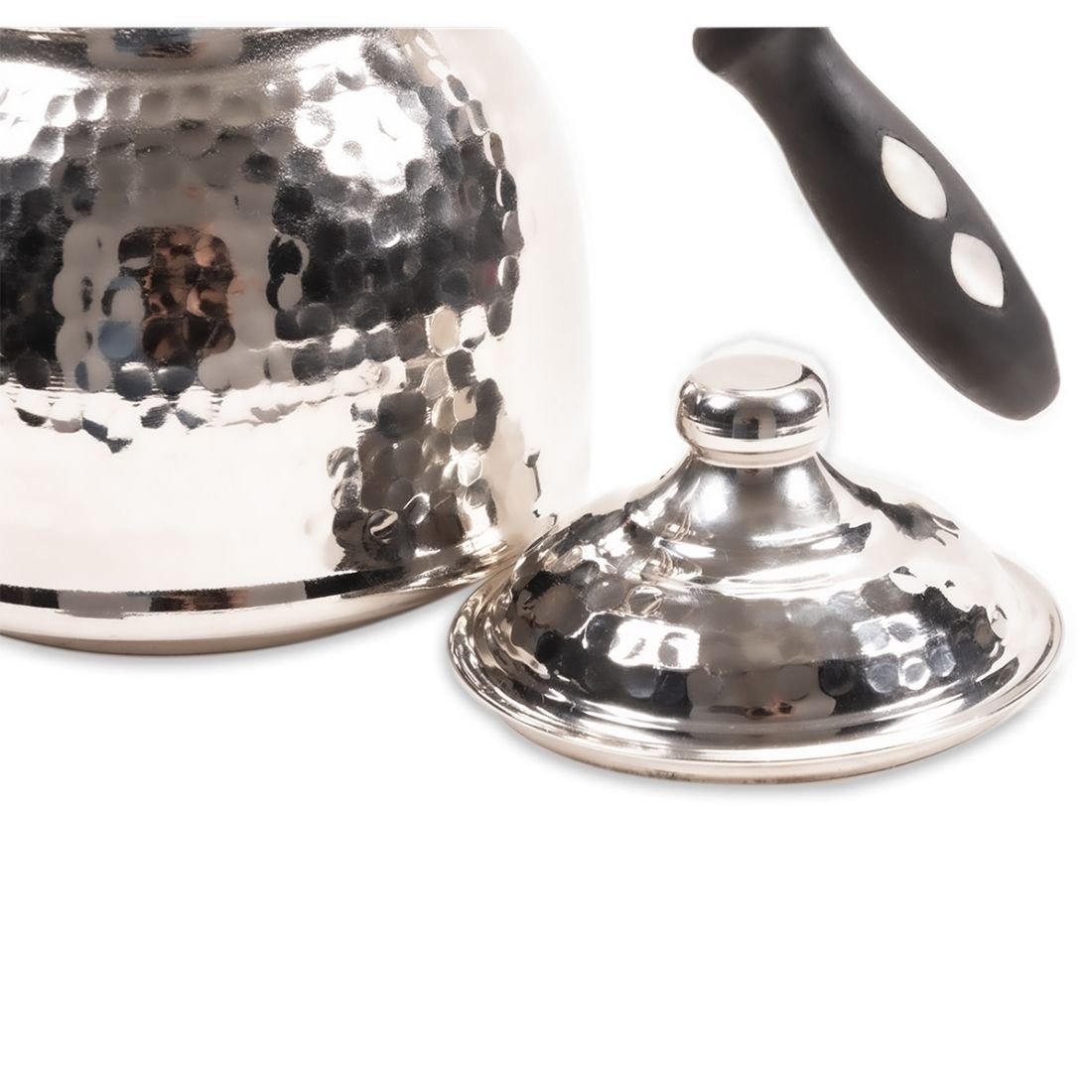 Picture of Gaziantep Copper Hand Forged Happyone Teapot Silver Color