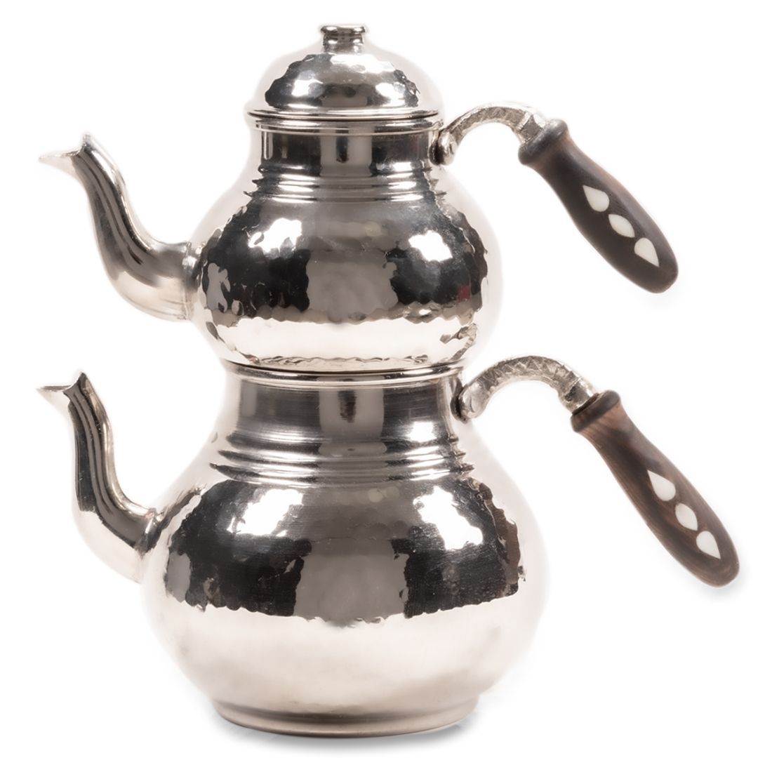 Picture of Gaziantep Copper Hand Forged Teapot Silver Color