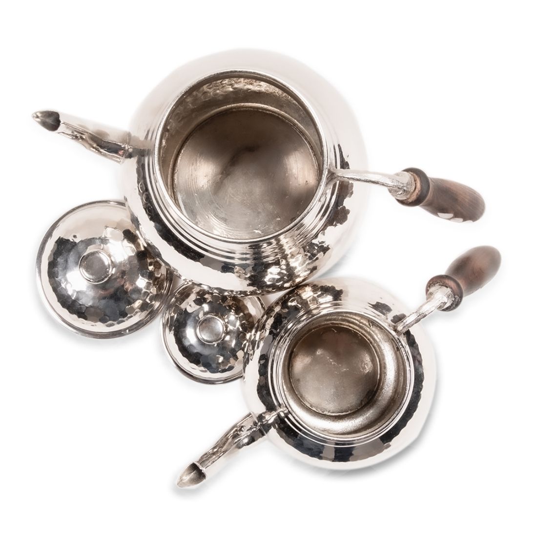 Picture of Gaziantep Copper Hand Forged Teapot Silver Color