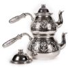 Picture of Gaziantep Copper Hand Carved Jumbo Drop Teapot No3