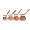 Picture of Copper Hand Carved Premium Red Color Coffee Pot Set