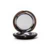 Gaziantep Yuvarlak Ahşap Sedef  Kakmalı Makyaj Aynası Model 3 resmi