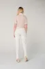 Antep İşi Kadın İğne Oya Detaylı İpek Şifon Bluz resmi