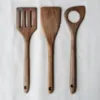 Picture of Handmade Walnut Spatula Set (30cm Scoop Spatula, 30cm Spatula, 30cm Slotted Spatula)