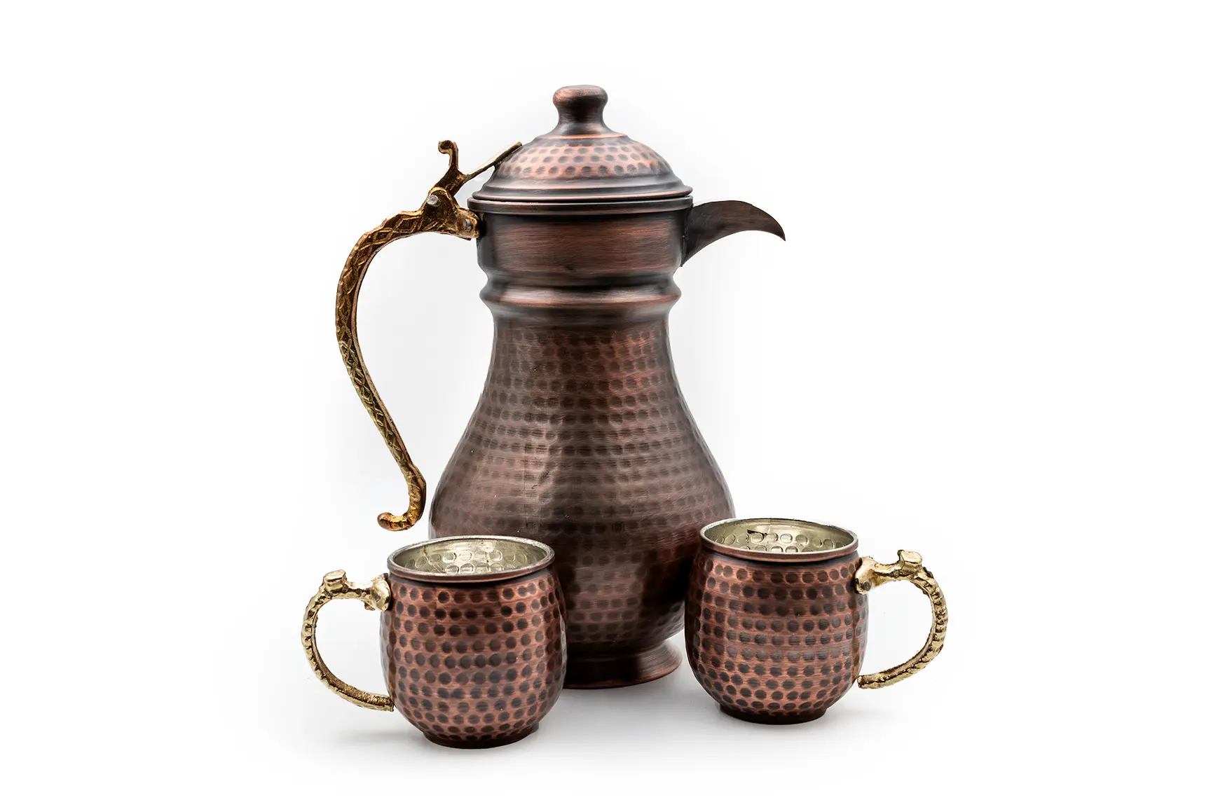 Picture of Thick Copper Pitcher Set