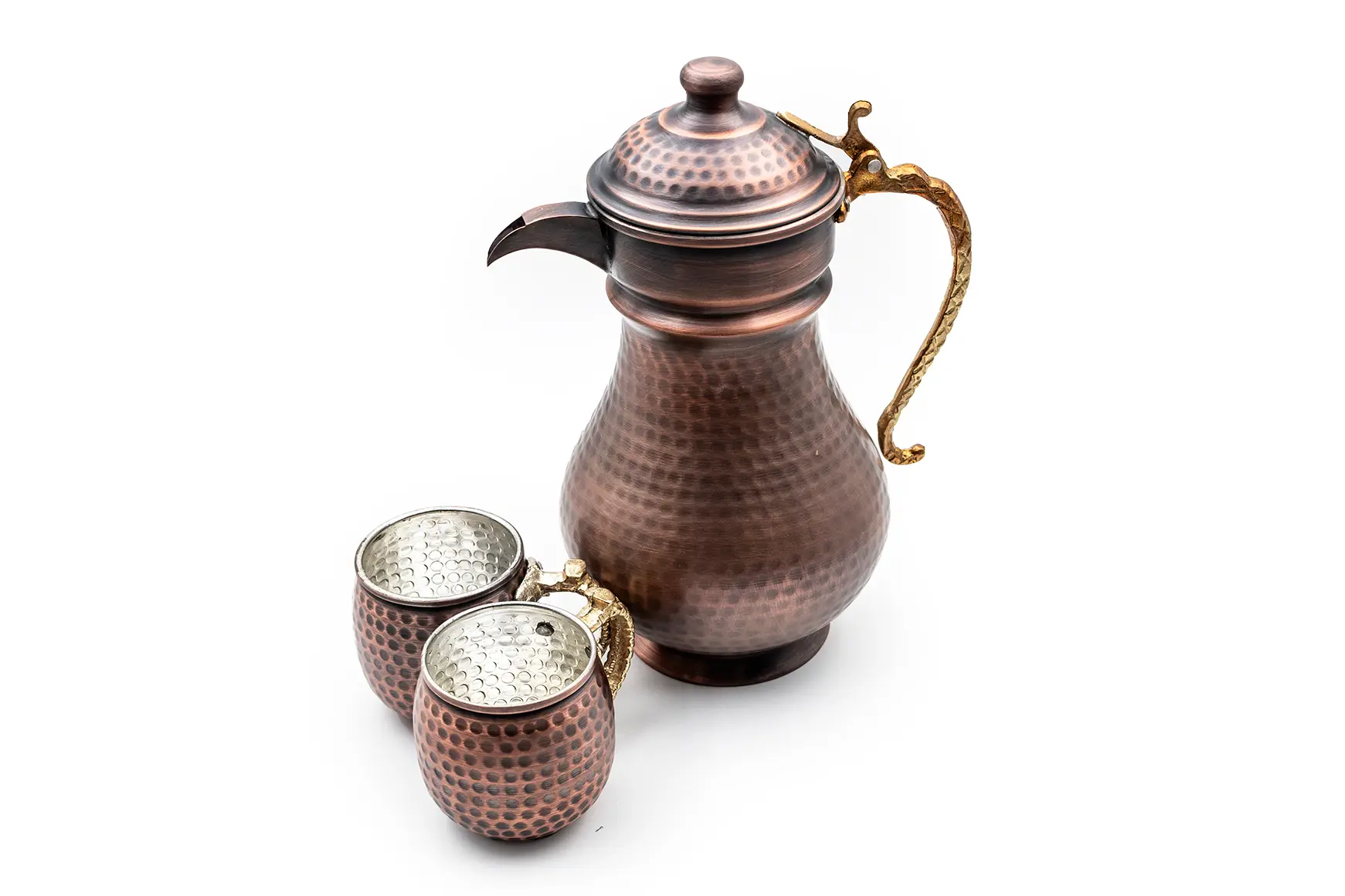 Picture of Thick Copper Pitcher Set