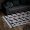 Üç Güller Motifli El Dokuması Kilim resmi