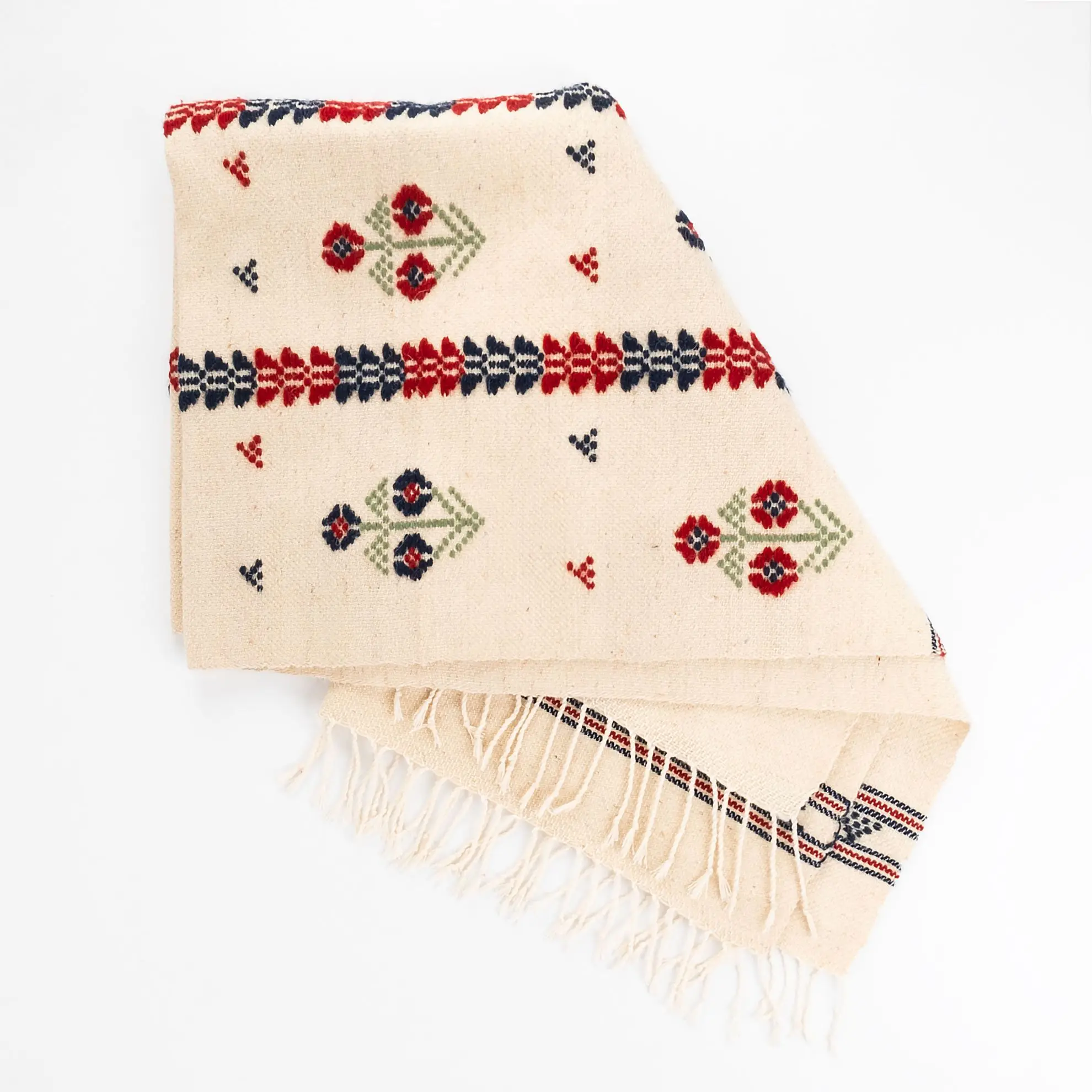 Üç Güller Motifli El Dokuması Kilim resmi