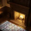 Koç Boynuzu Motifli El Dokuması Kilim resmi