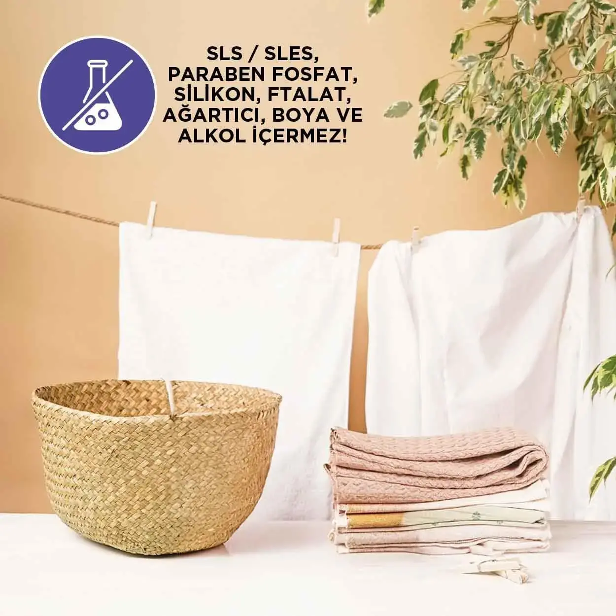 Doğal Zeytinyağlı Çamaşır Yıkama Sıvısı 1,5 lt
