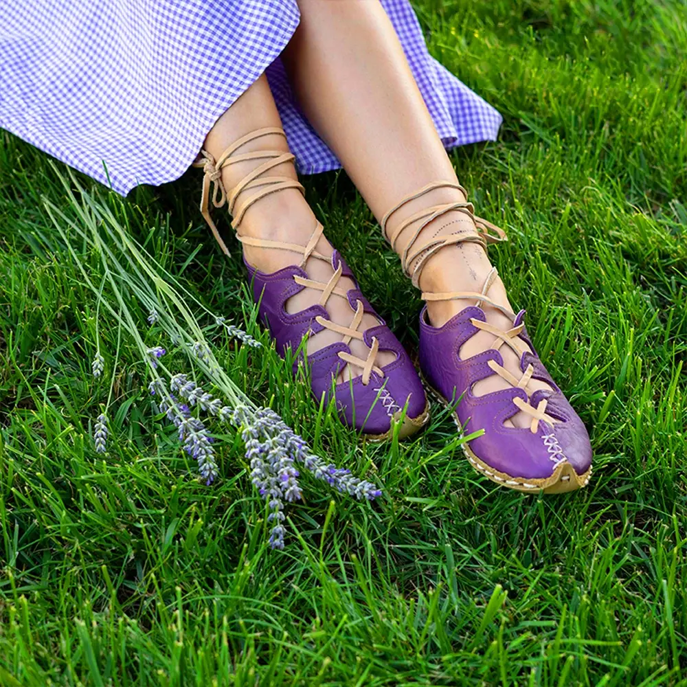 Kısa Zeyna Kadın Yemeni Mor