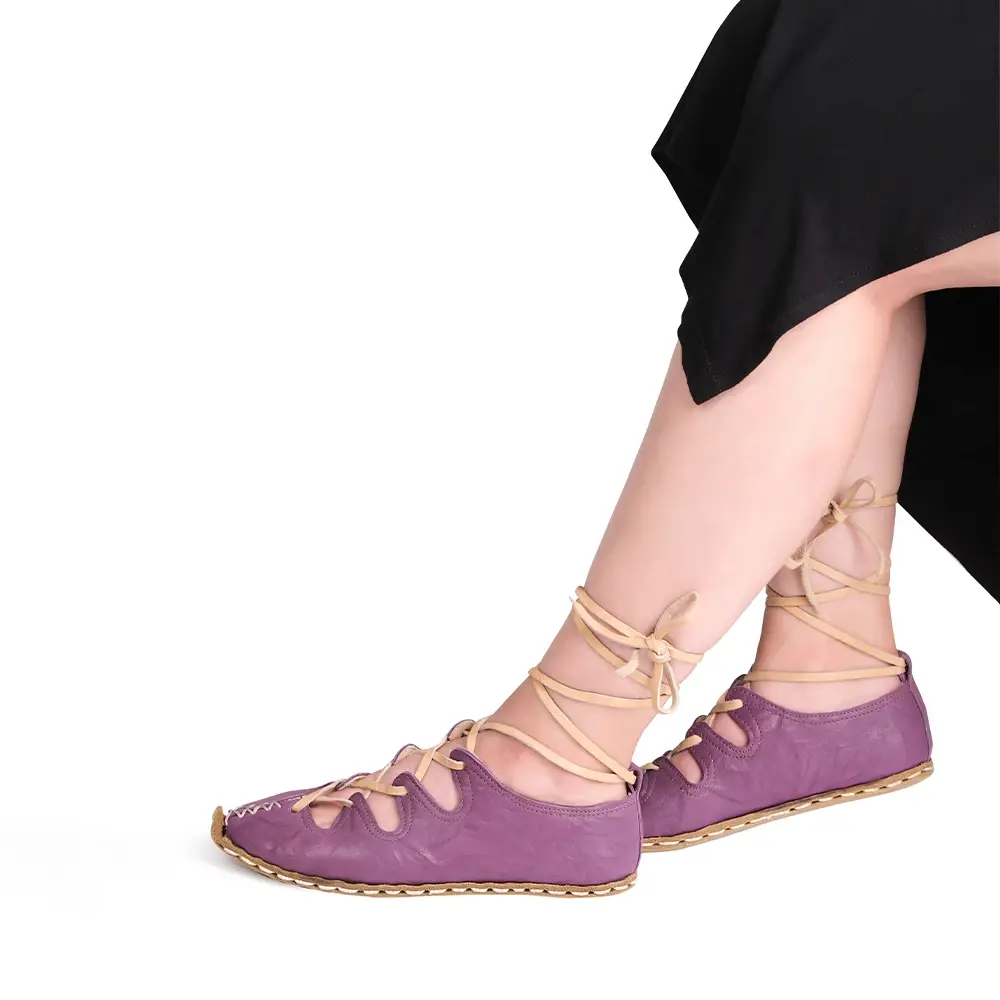 Kısa Zeyna Kadın Yemeni Mor