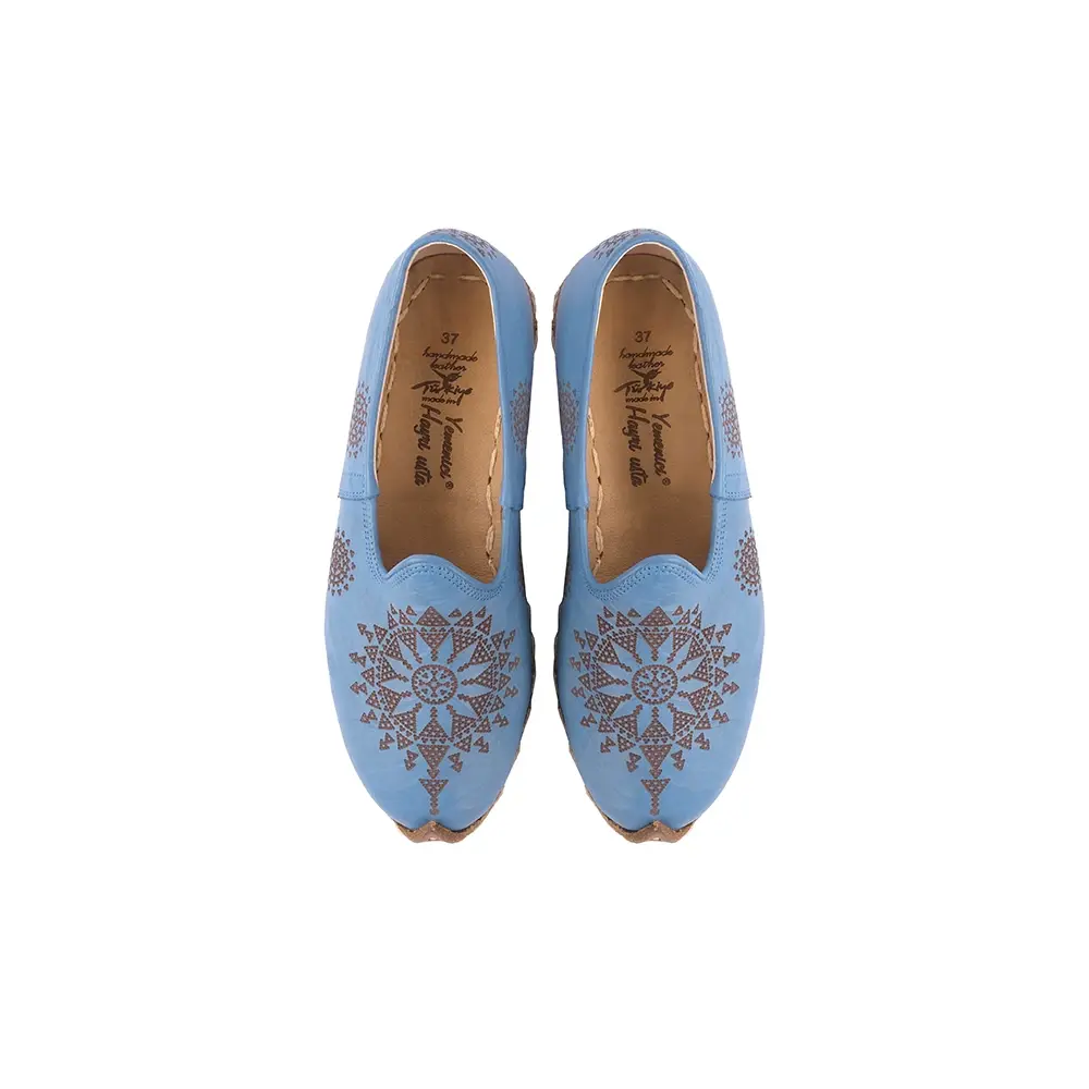 Lazerli Kadın Yemeni Mavi