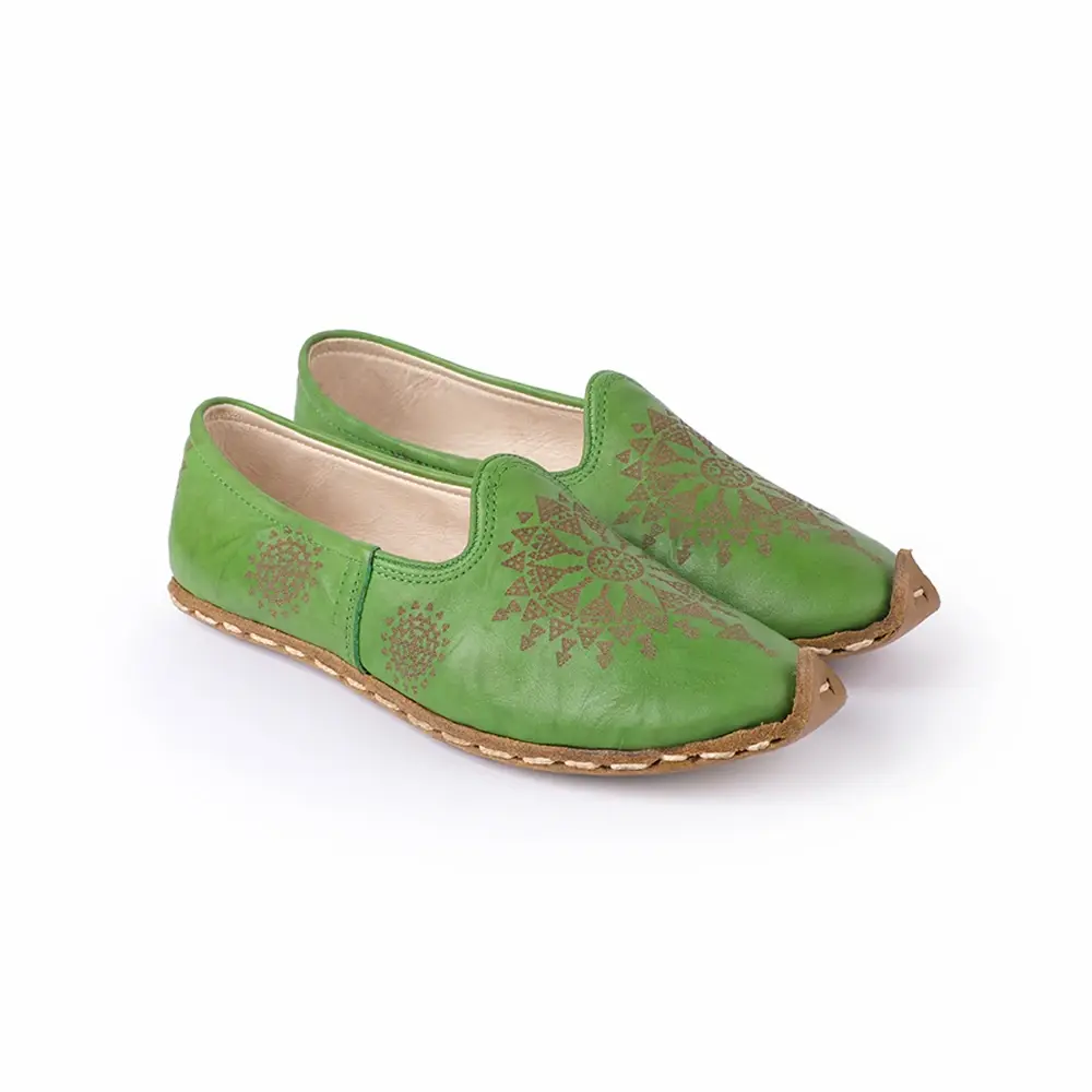 Lazerli Kadın Yemeni Yeşil