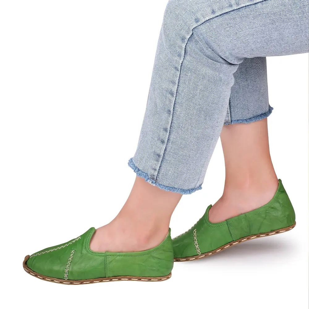 Saraçlı Burunlu Kadın Yemeni Yeşil