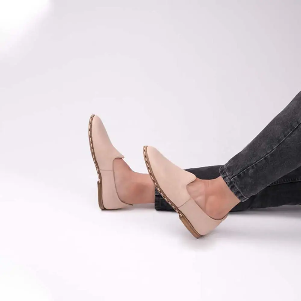 Fantazi Burunsuz Erkek Yemeni Bej