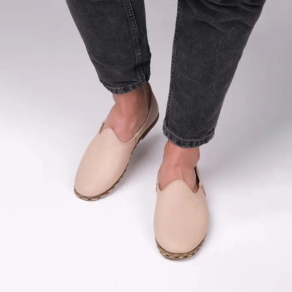 Fantazi Burunsuz Erkek Yemeni Bej