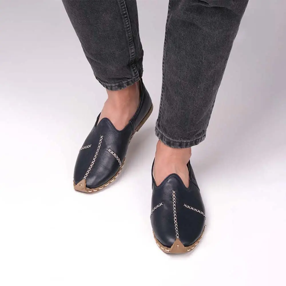 Saraçlı Burunlu Erkek Yemeni Lacivert