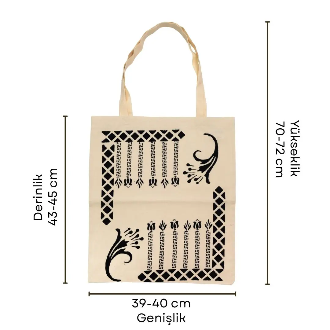 %100 El İşçiliği Kastamonu Taş Baskı Çanta Model 3