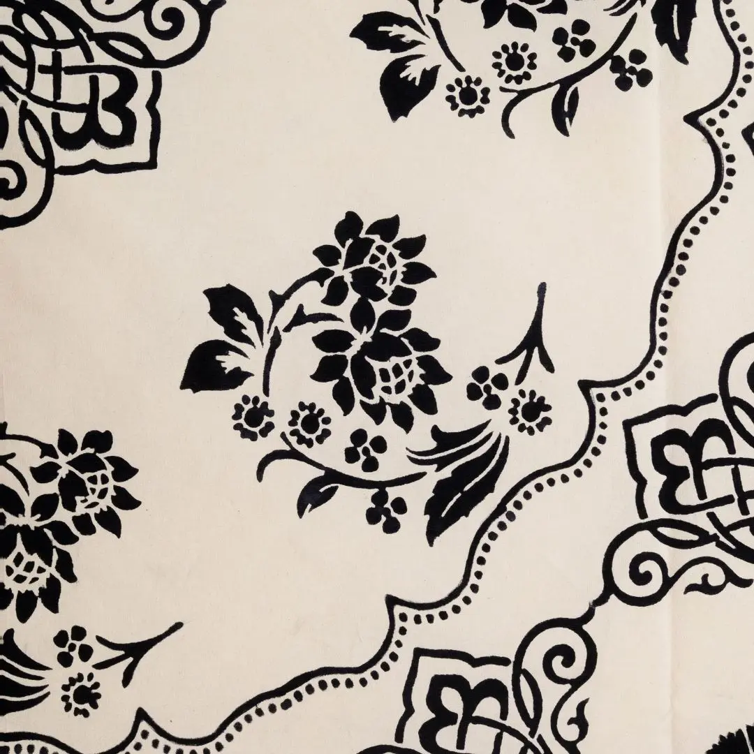 %100 El İşçiliği Kastamonu Taş Baskı Masa Örtüsü 150x150 Cm – Model 2