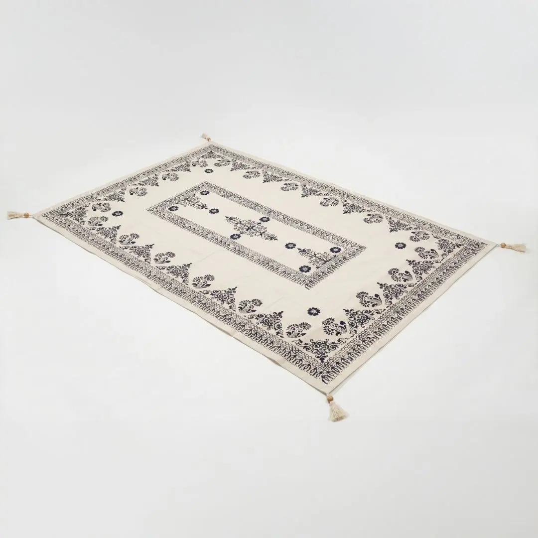 %100 El İşçiliği Kastamonu Taş Baskı Masa Örtüsü 150x220 Cm – Model 2