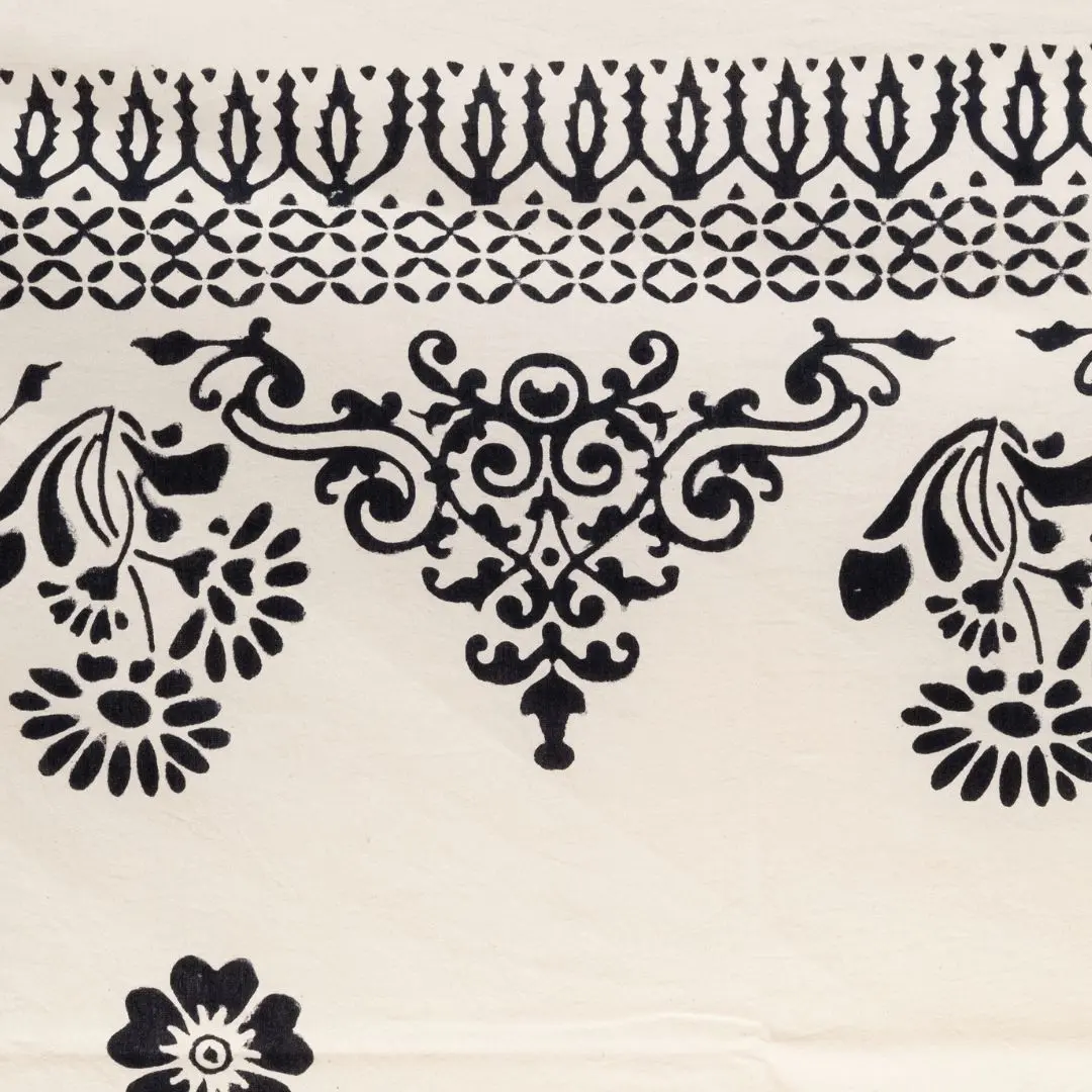 %100 El İşçiliği Kastamonu Taş Baskı Masa Örtüsü 150x220 Cm – Model 2