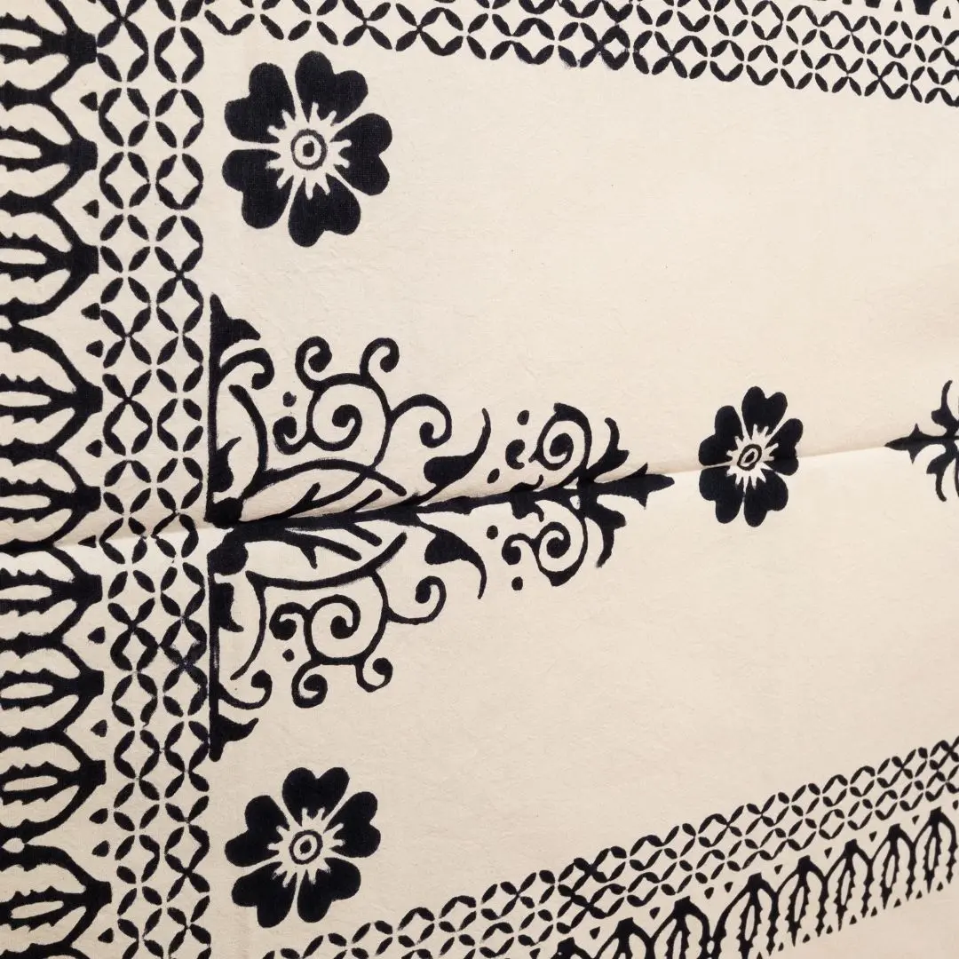 %100 El İşçiliği Kastamonu Taş Baskı Masa Örtüsü 150x220 Cm – Model 2