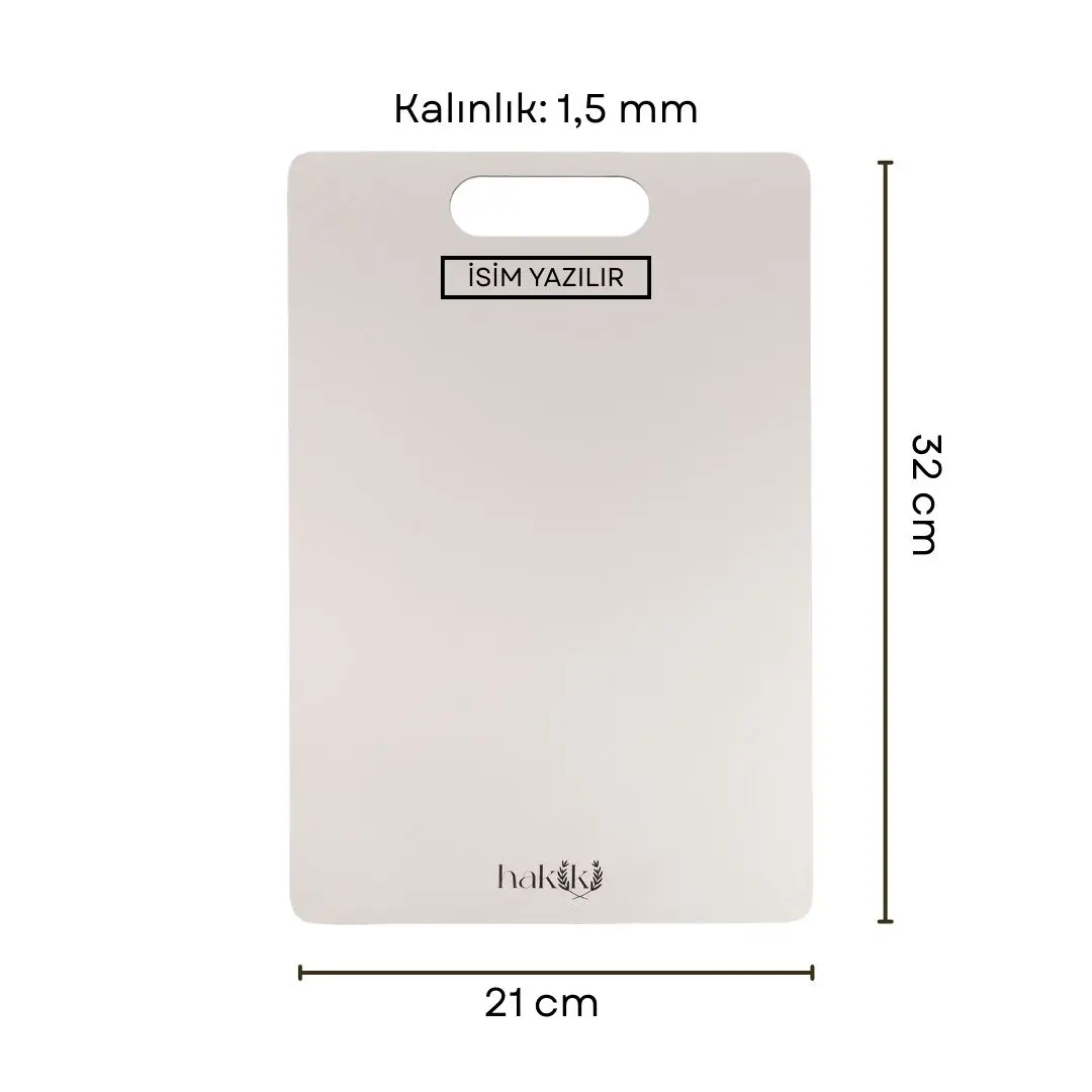 Hakiki Antibakteriyel 1,5 Mm Kalınlığında Çelik Kesme Tahtası